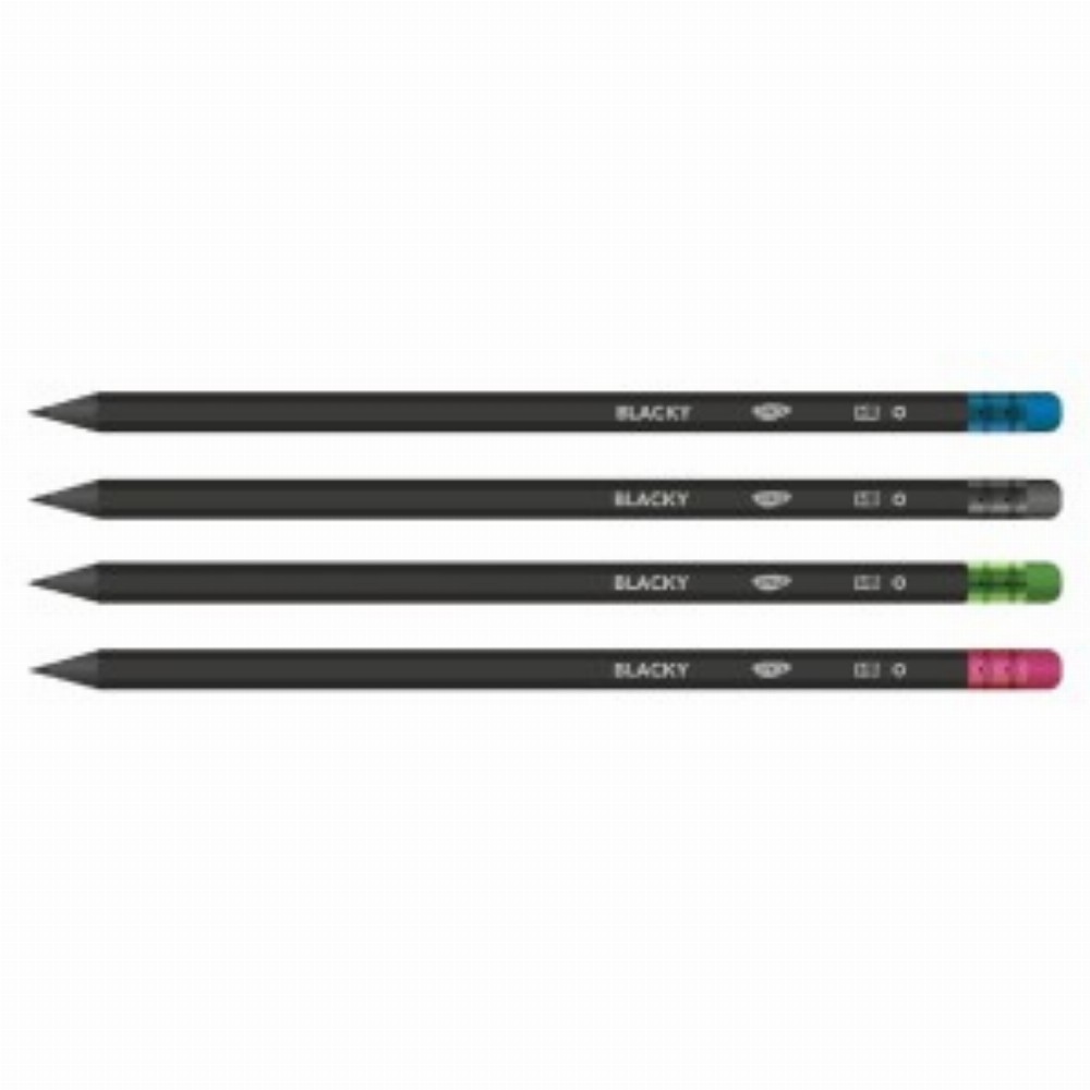 Creion Negru Cu Radiera Blacky 72 Buc