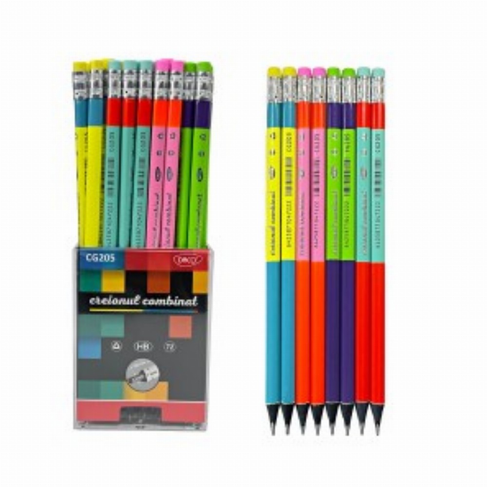 Creion Negru Cu Radiera Combinat