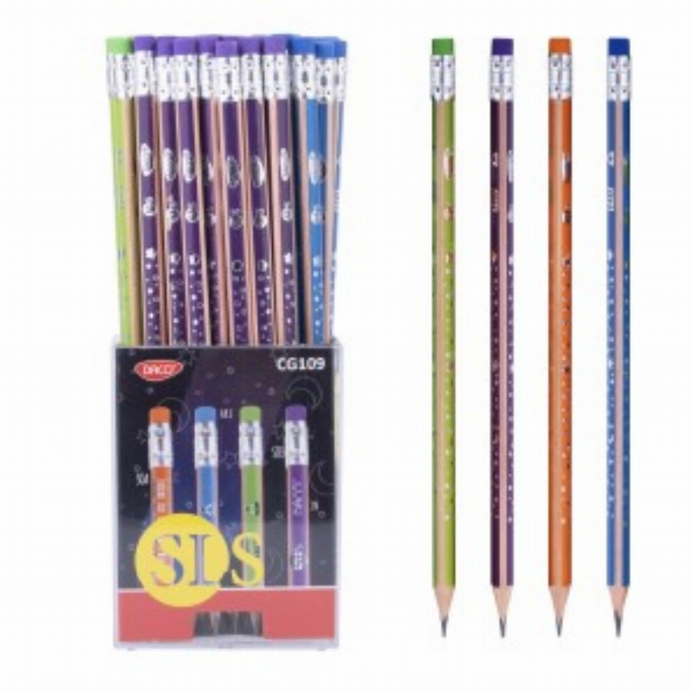 Creion Negru Cu Radiera Sls 72 Buc