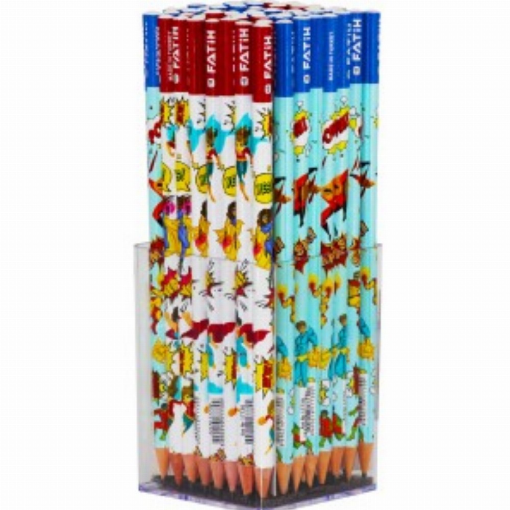 Creion Negru Super Heroes Fatih 72 Buc