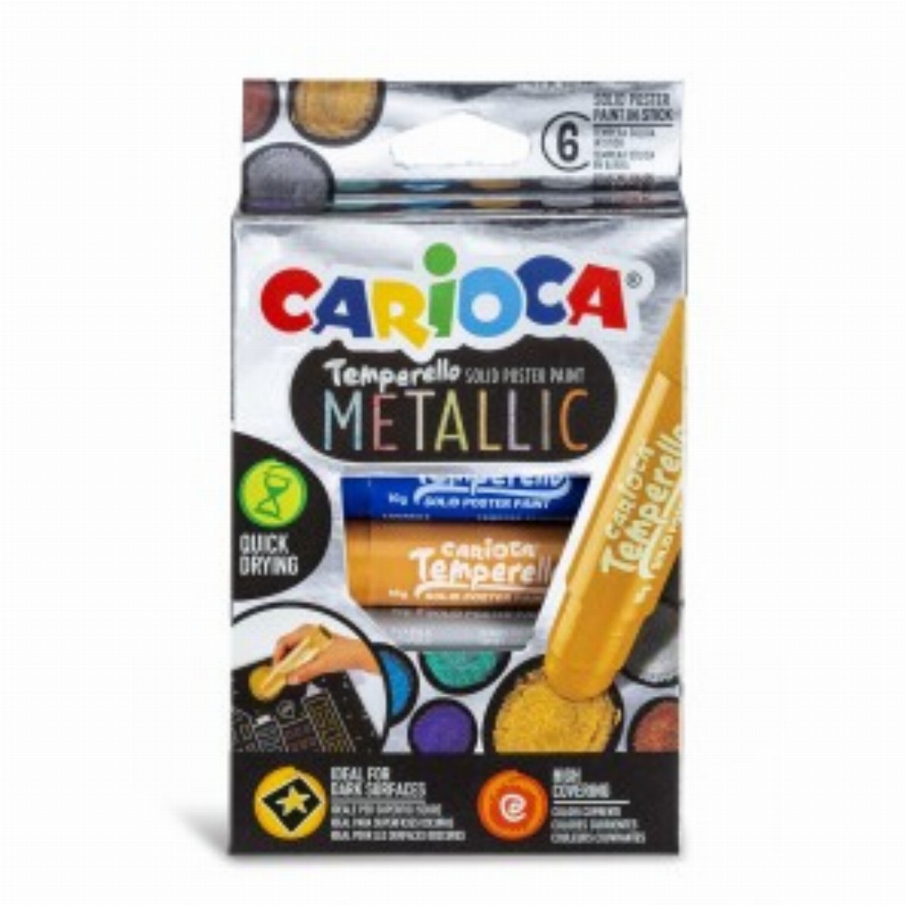 Culori Tempera Solida 6c Metallic