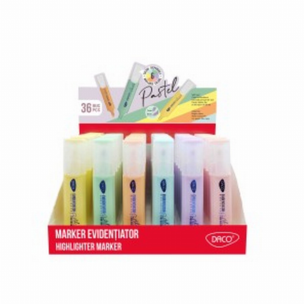 Display Marker Evidentiator Pastel 36 Buc