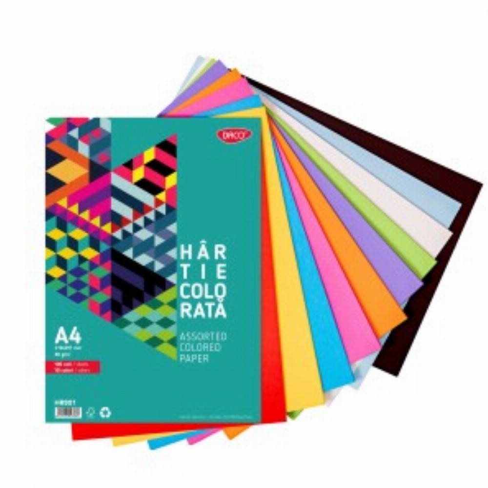 Hartie Colorata A4 100coli 10cul 80g Mp