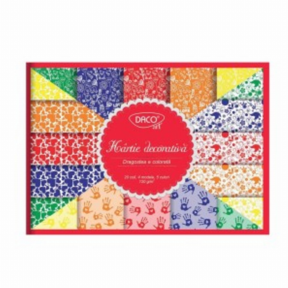 Hartie Decorativa A4 20 Coli Dragostea