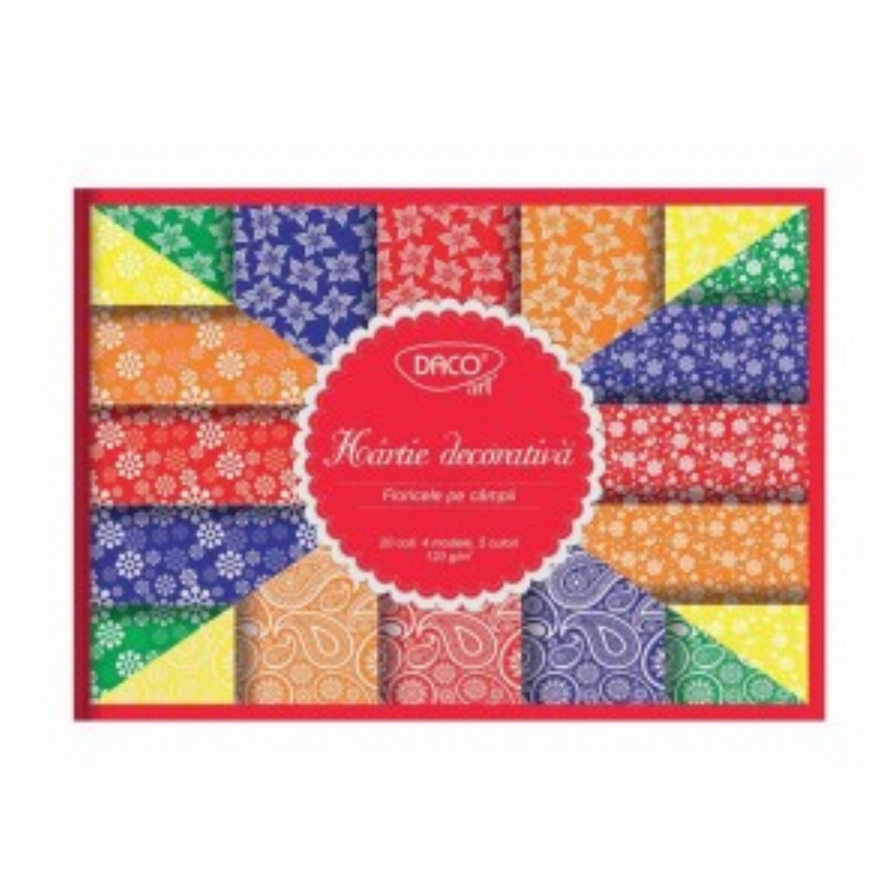 Hartie Decorativa A4 20 Coli Floricele
