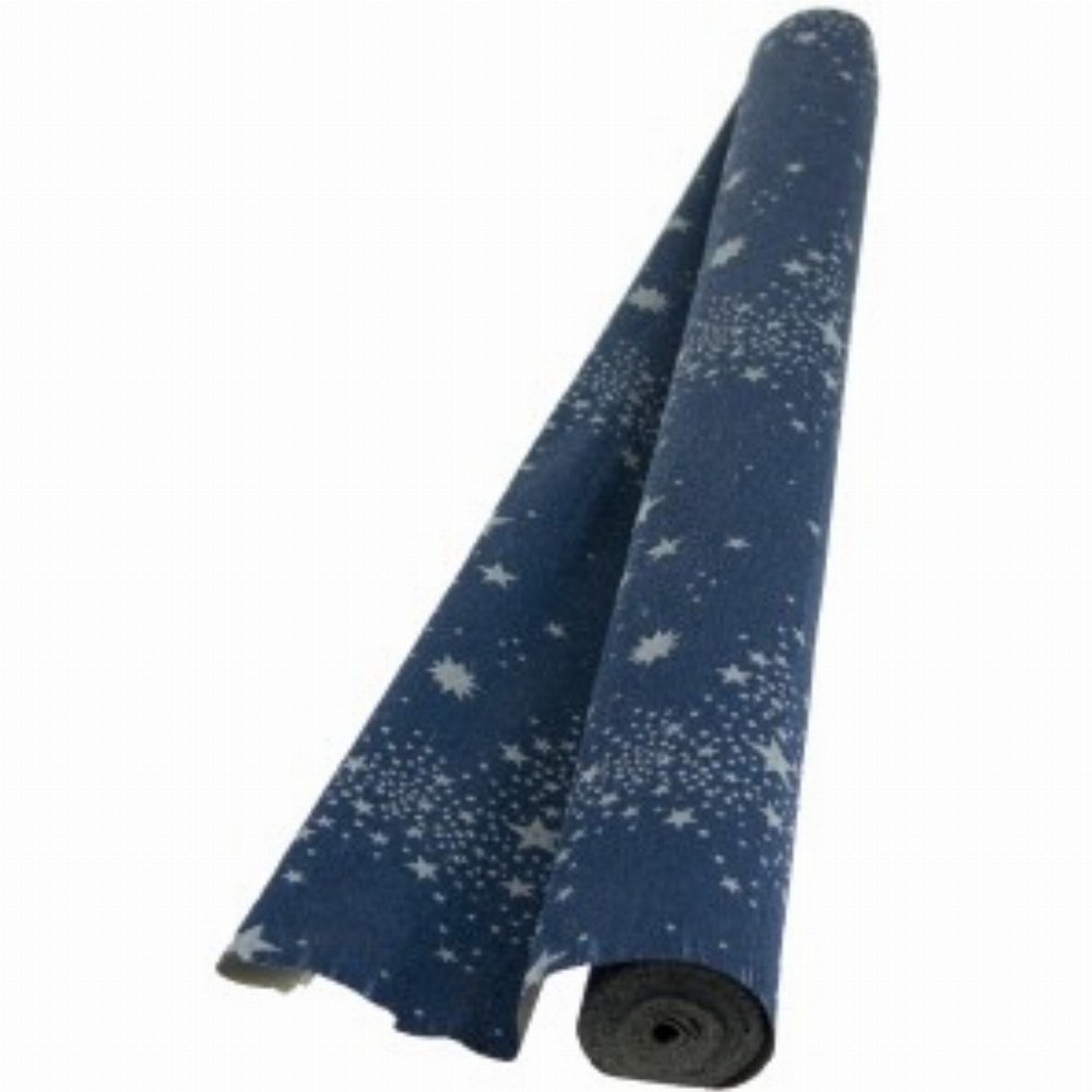 Hartie Floristica Albastru Stelute 400 S 50x250cm 180g