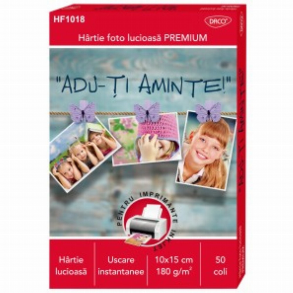 Hartie Foto 10x15 Cm 180g 50 Coli