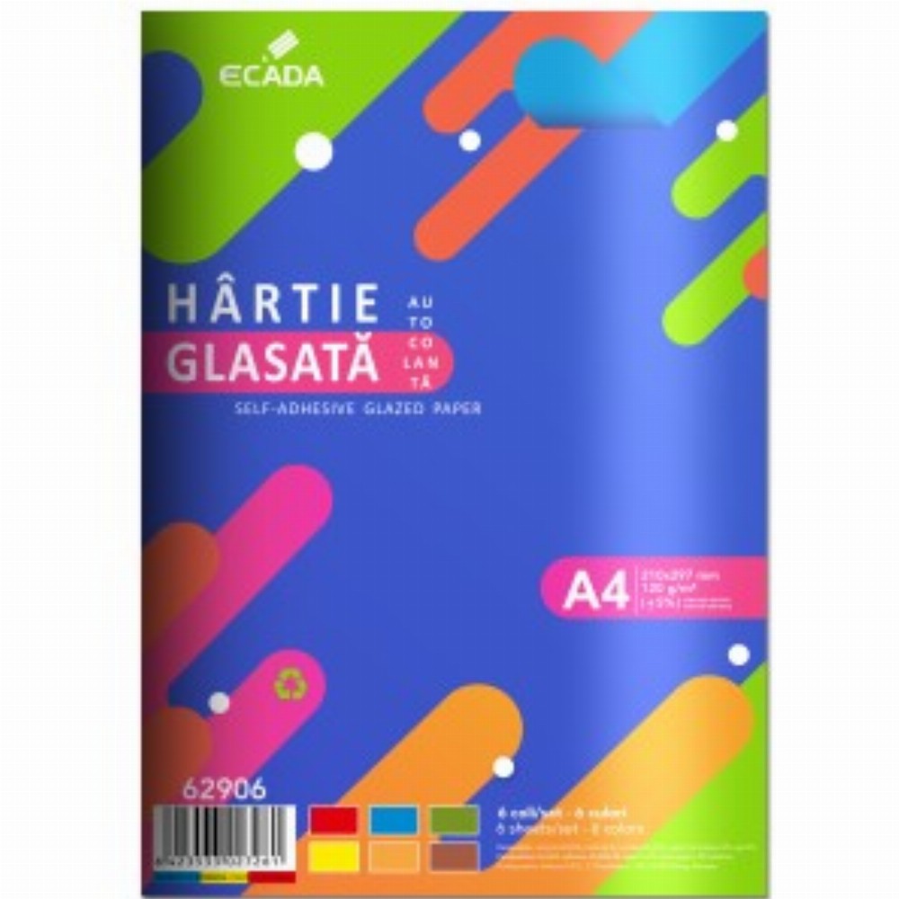 Hartie Glasata Autocolanta 6 File Set 20 Buc