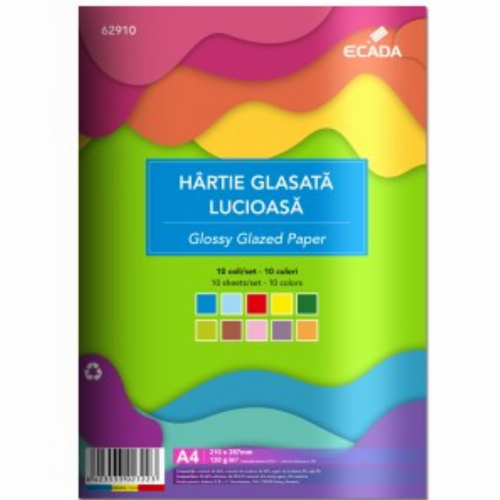Hartie Glasata Lucioasa 10 File Set 20 Buc