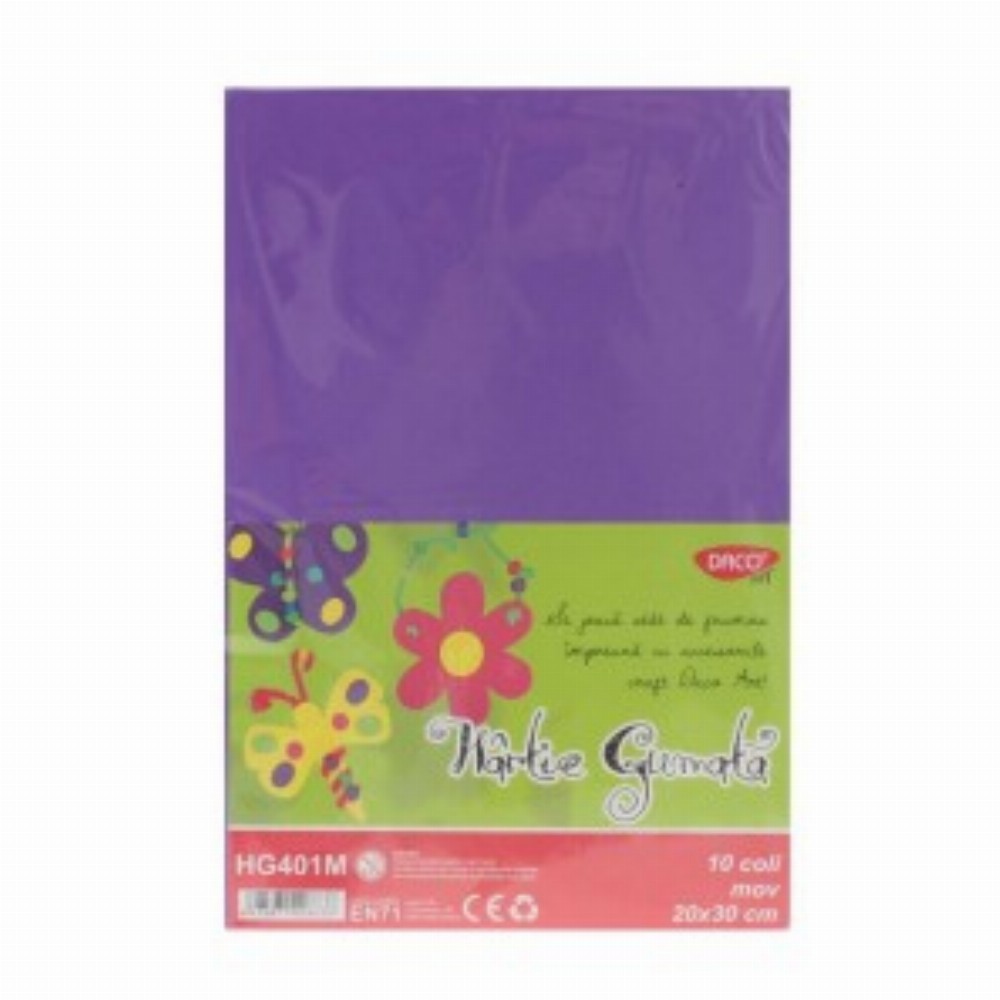 Hartie Gumata 20x30 Cm 10coli Mov