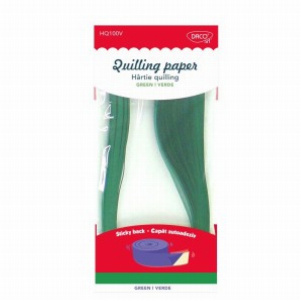 Hartie Quilling Aa Verde 42.5x0.5cm 100 Set