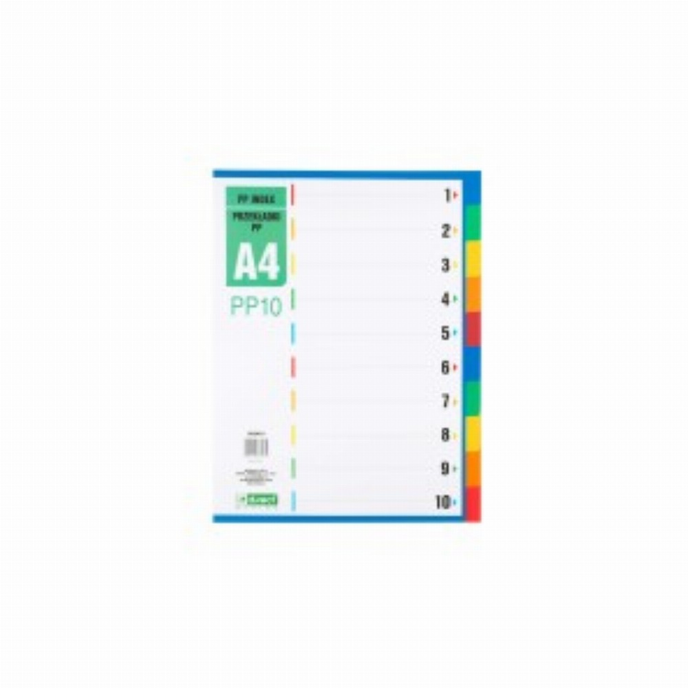 Index Plastic A4 1 10 D.rect
