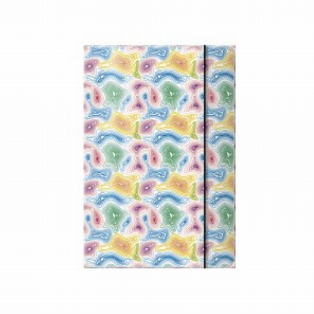 Mapa Carton Laminat Cu Elastic Colorful Waves