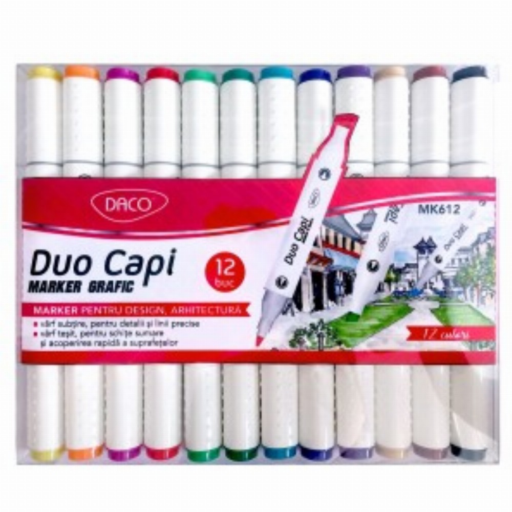 Marker Grafic Set 12 Duo Capi