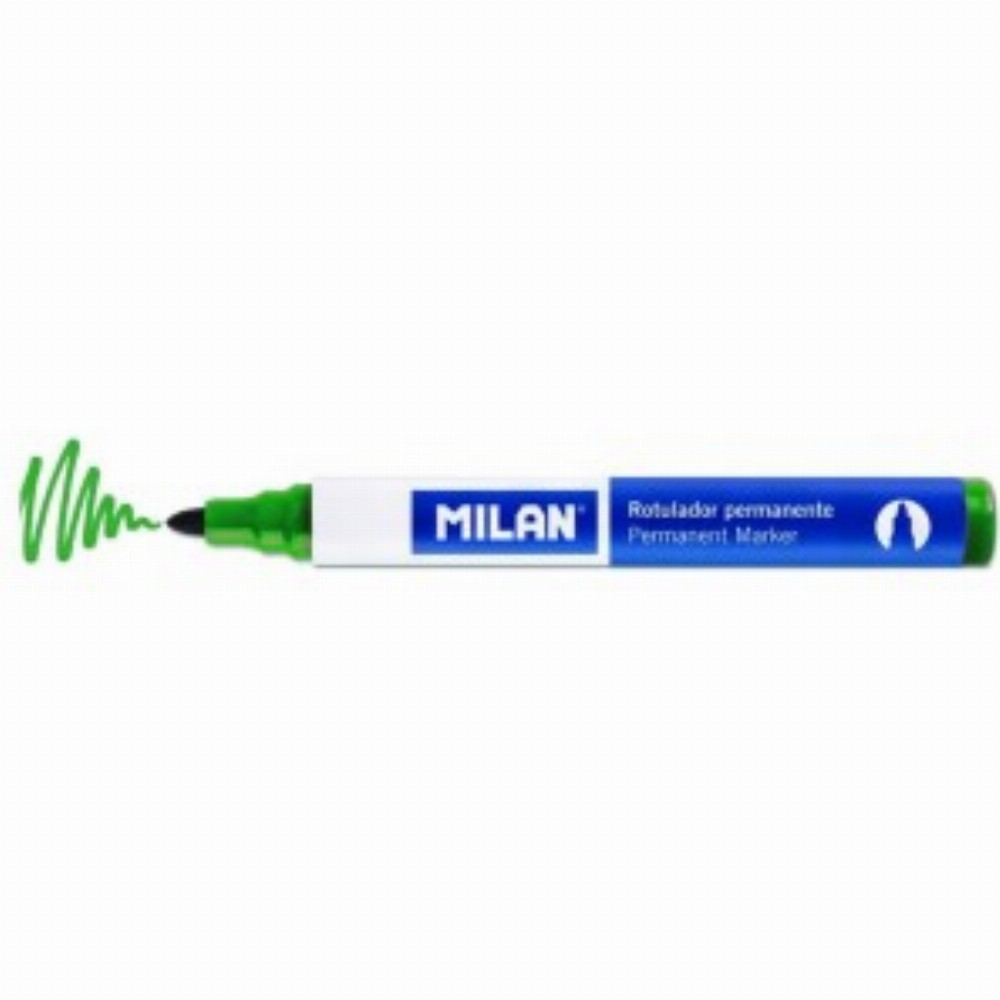 Marker Permanent Varf Rotund Verde 12 Buc