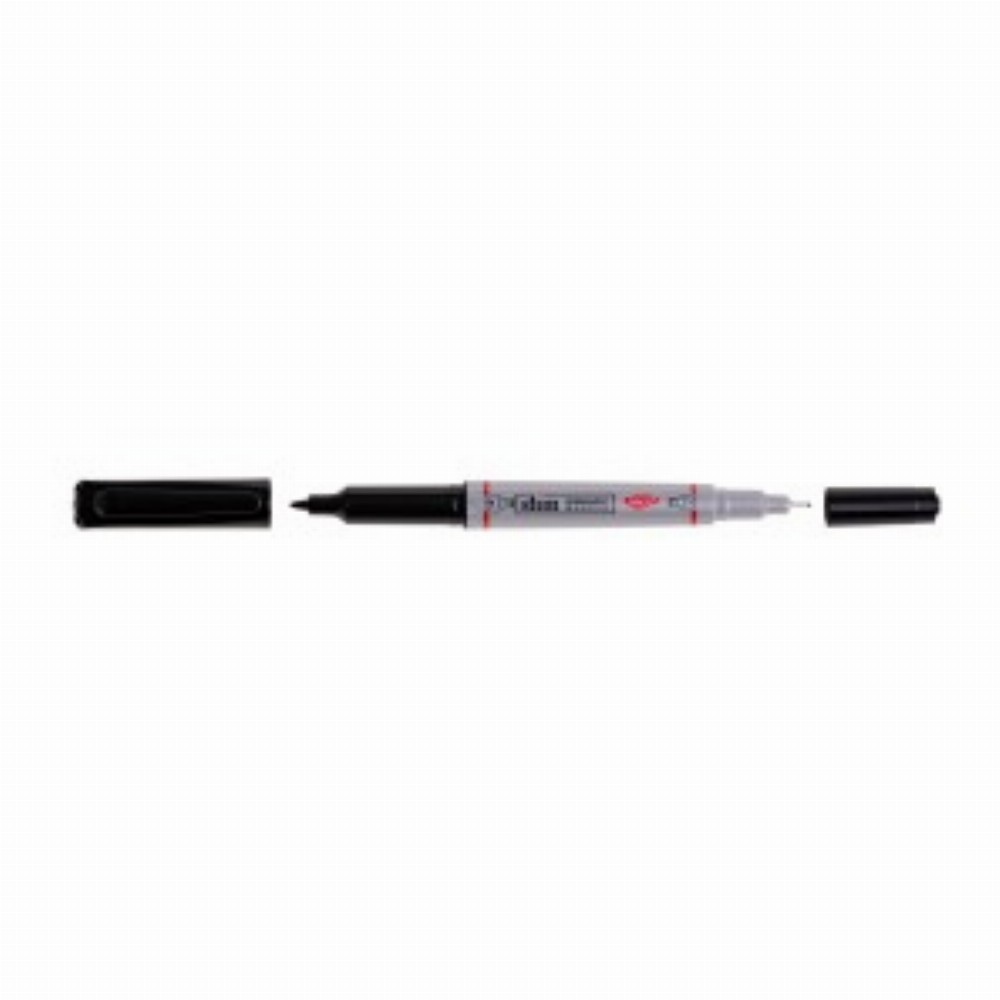 Marker Permanent Slim Negru 12 Buc