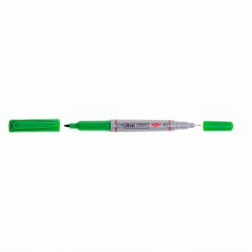 Marker Permanent Slim Verde 12 Buc