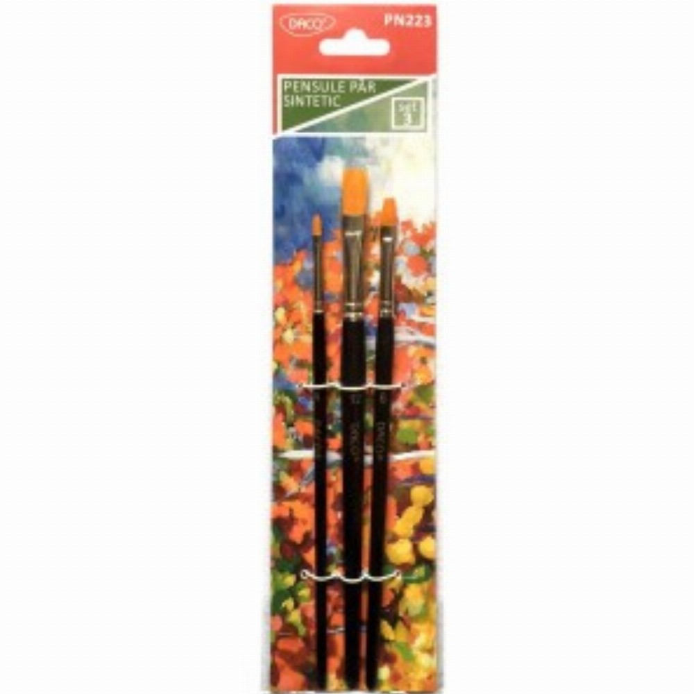 Pensule Set 3 Par Sintetic Drept