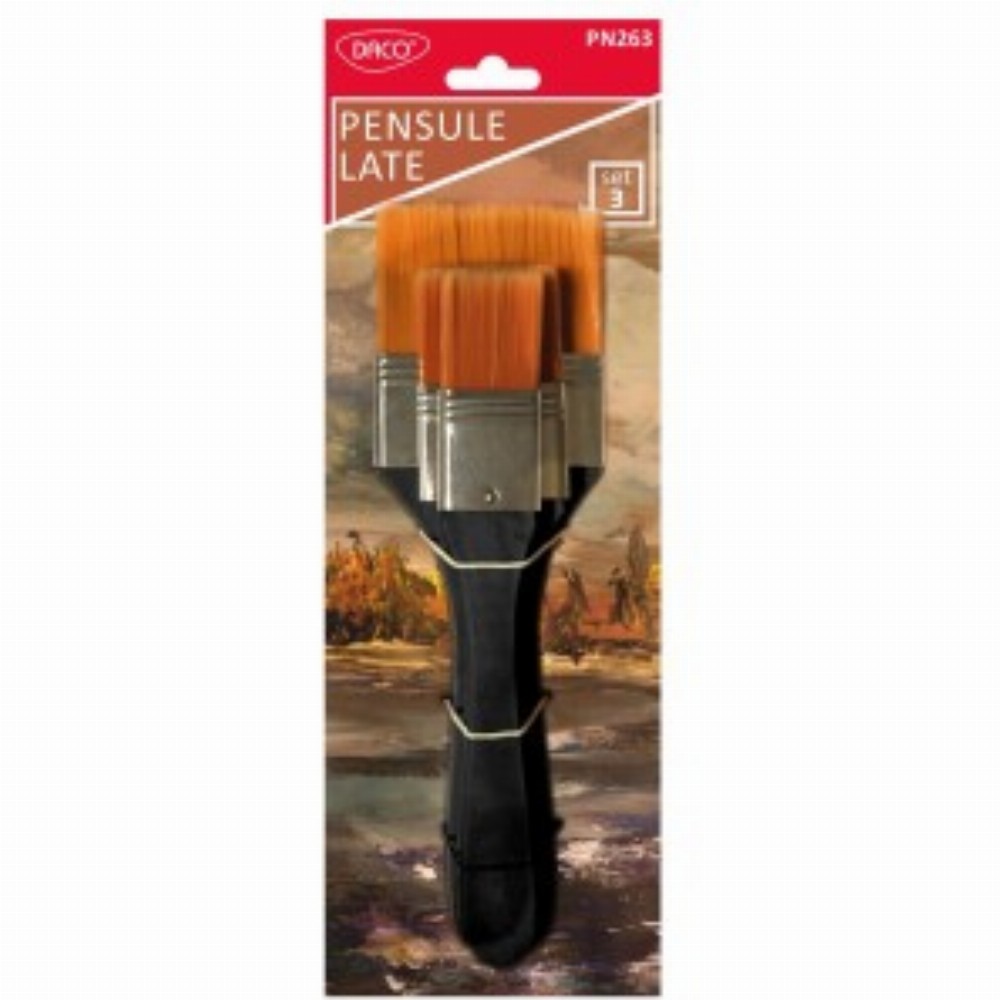 Pensule Set 3 Par Sintetic Late