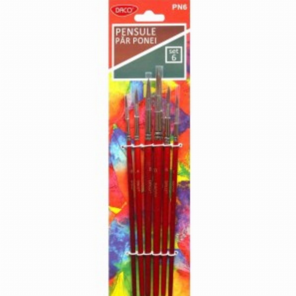 Pensule Set 6 Par Ponei 10 Buc