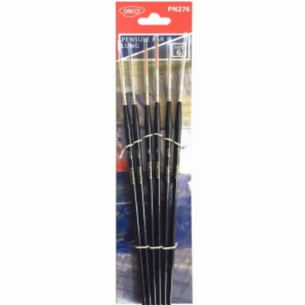 Pensule Set 6 Par Sintetic Varf Lung