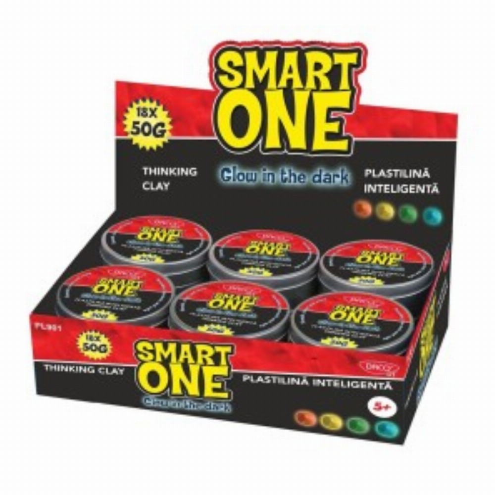 Plastilina Inteligenta 50g Glow In The Dark 18 Buc