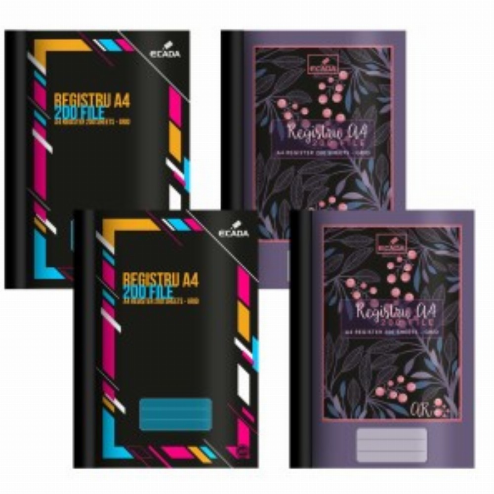 Registru A4 Cartonat 200f Ar 5 Buc