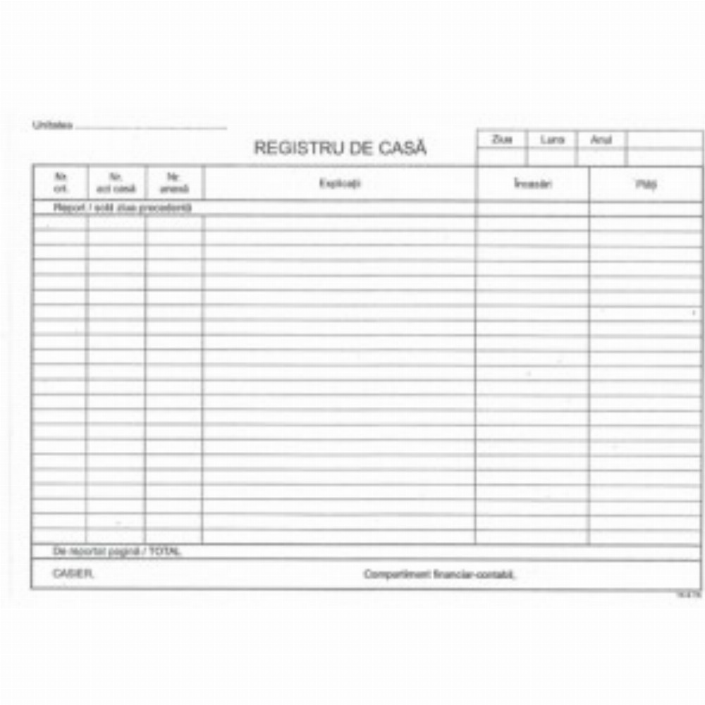 Registru De Casa A4 Autocopiativ Orizontal L03288