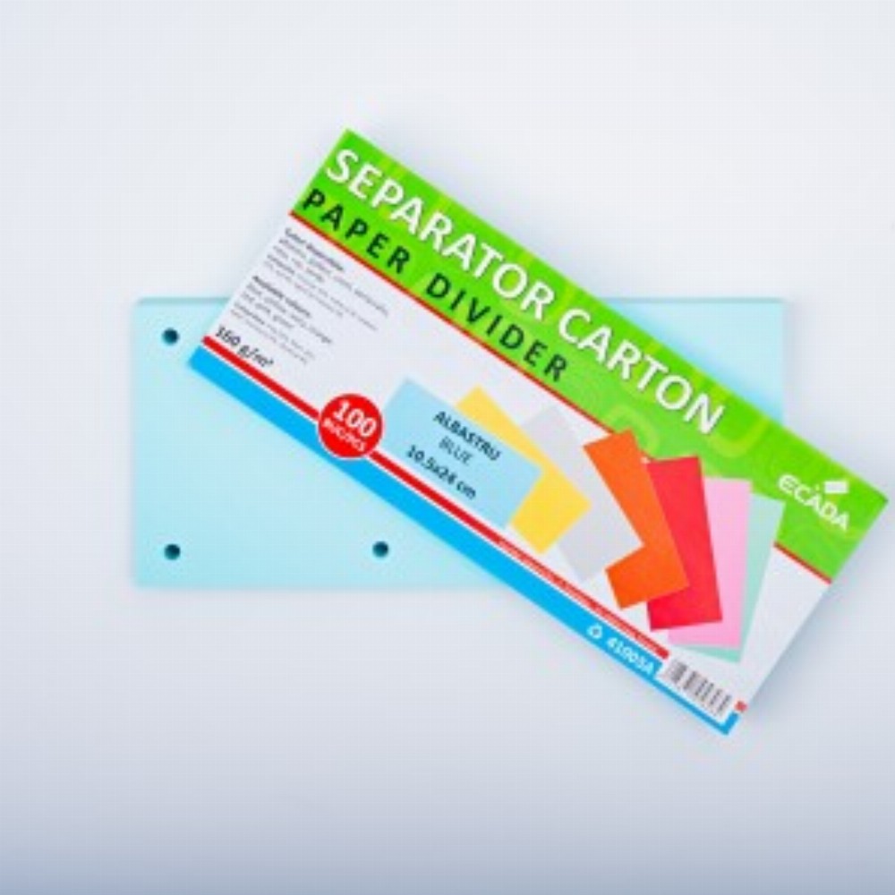 Separator Carton 10.5x24cm 160g Set 100 Albastru