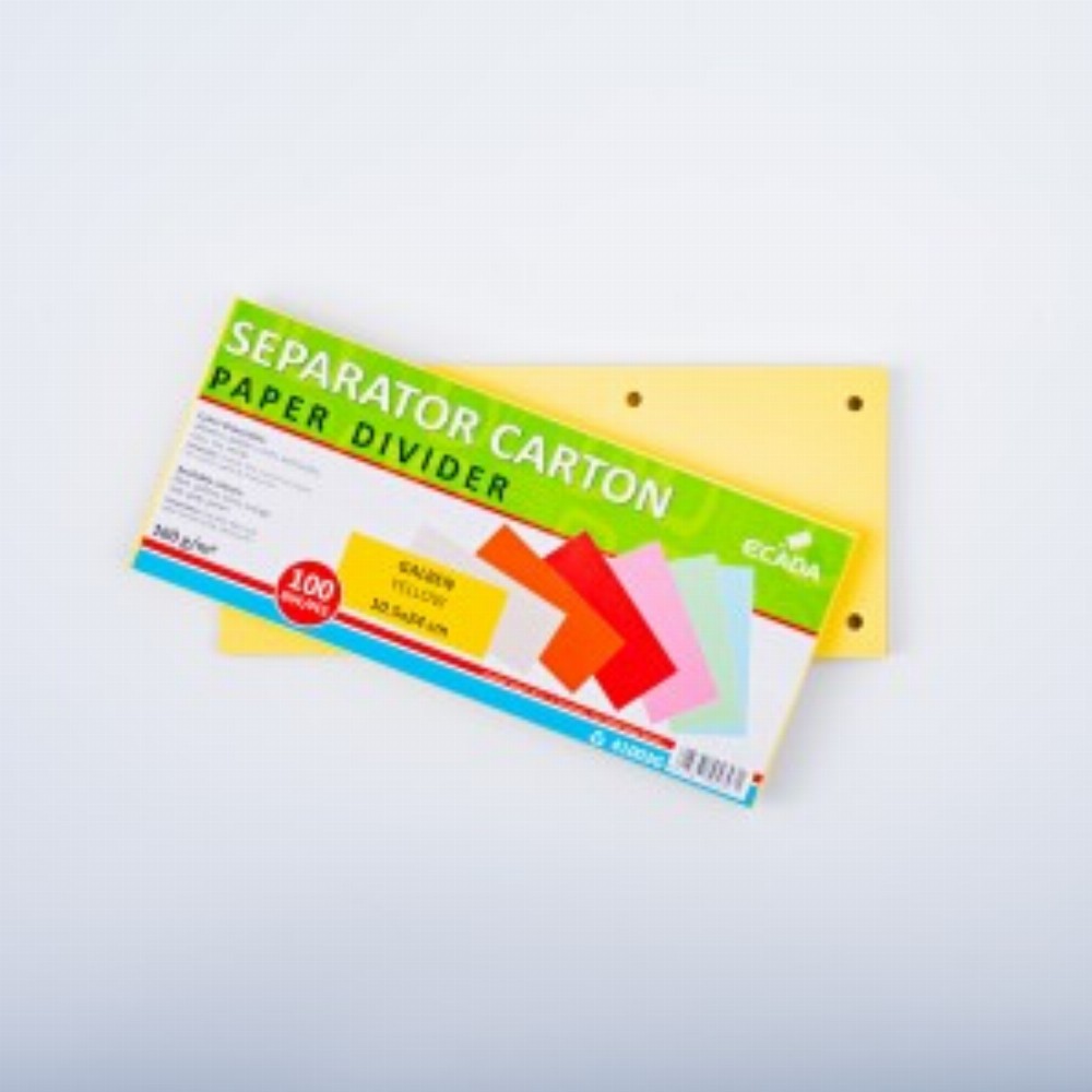 Separator Carton 10.5x24cm 160g Set 100 Galben