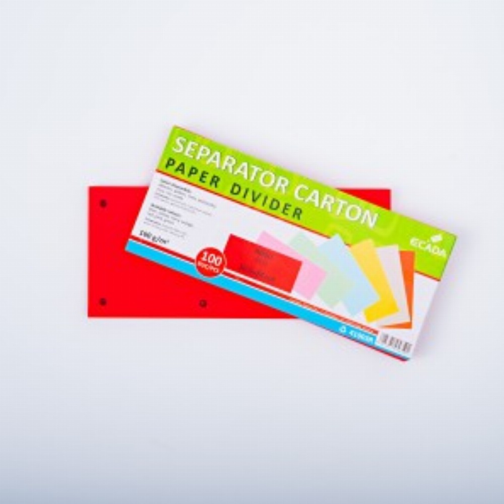 Separator Carton 10.5x24cm 160g Set 100 Rosu