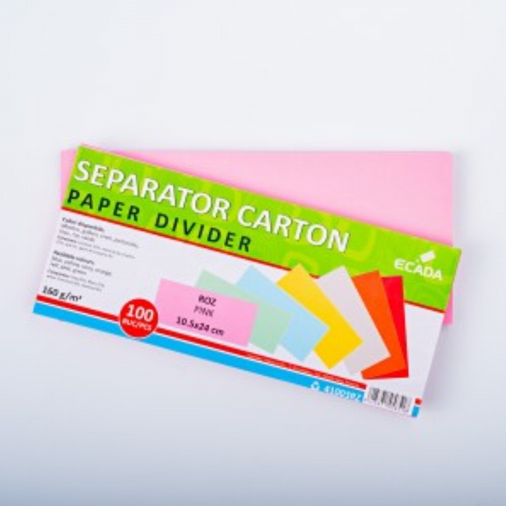 Separator Carton 10.5x24cm 160g Set 100 Roz