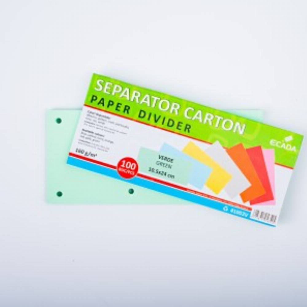Separator Carton 10.5x24cm 160g Set 100 Verde