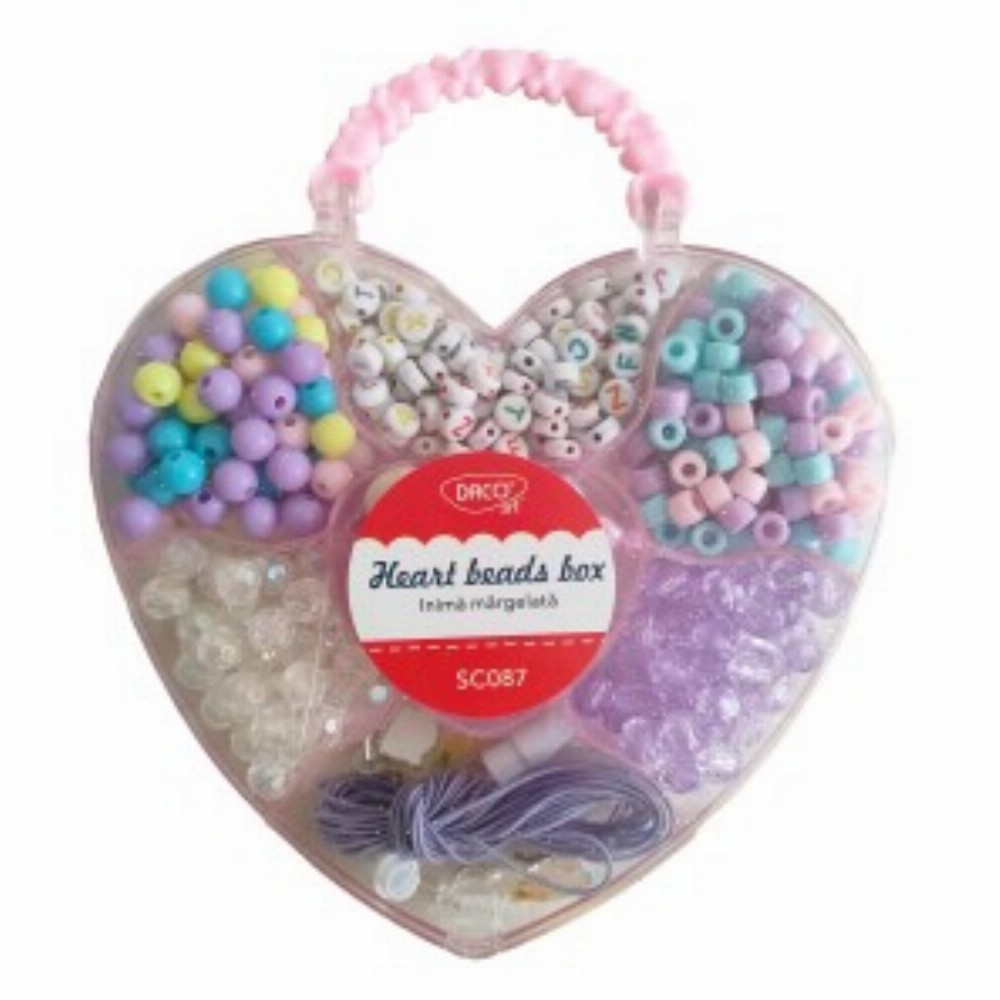 Set Creativ Inima Margelata 3 Buc