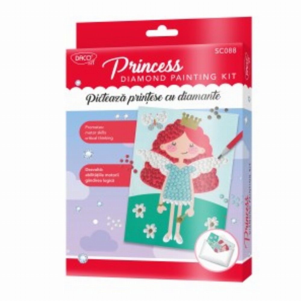 Set Creativ Picteaza Printese Cu Diamante
