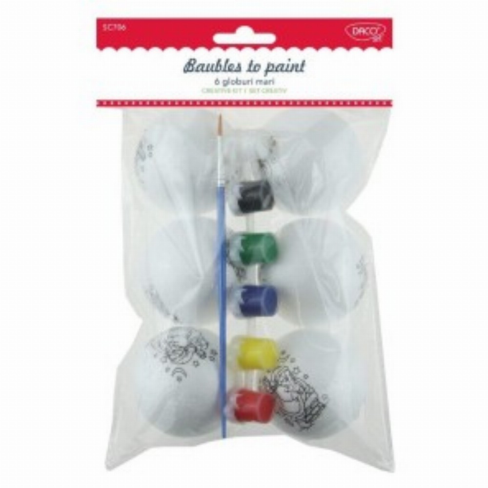 Set Creativ 6 Globuri Mari 3 Buc