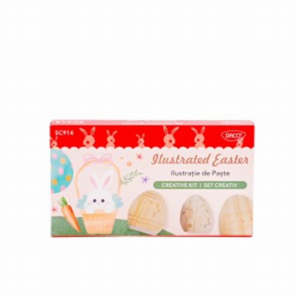 Set Creativ Ilustratie De Paste 3 Buc