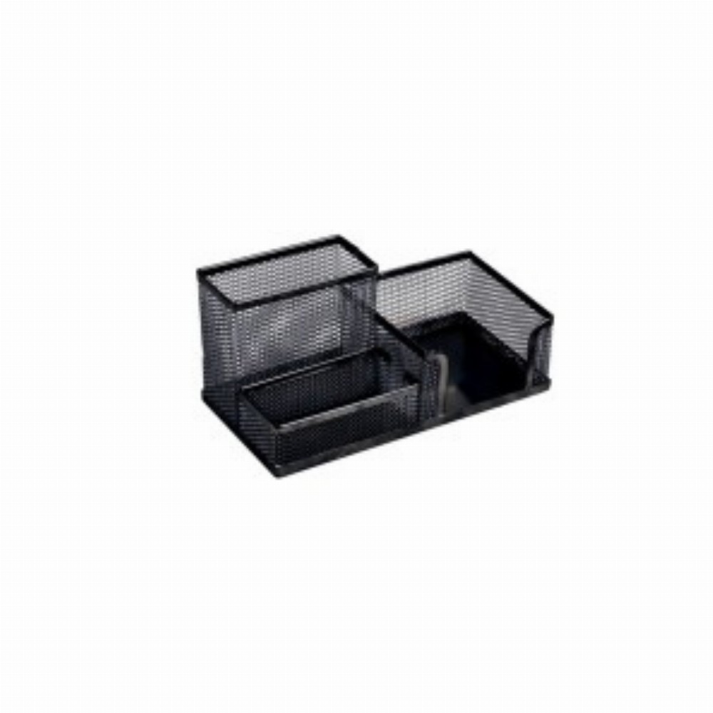 Suport Birou 3 Compartimente Negru