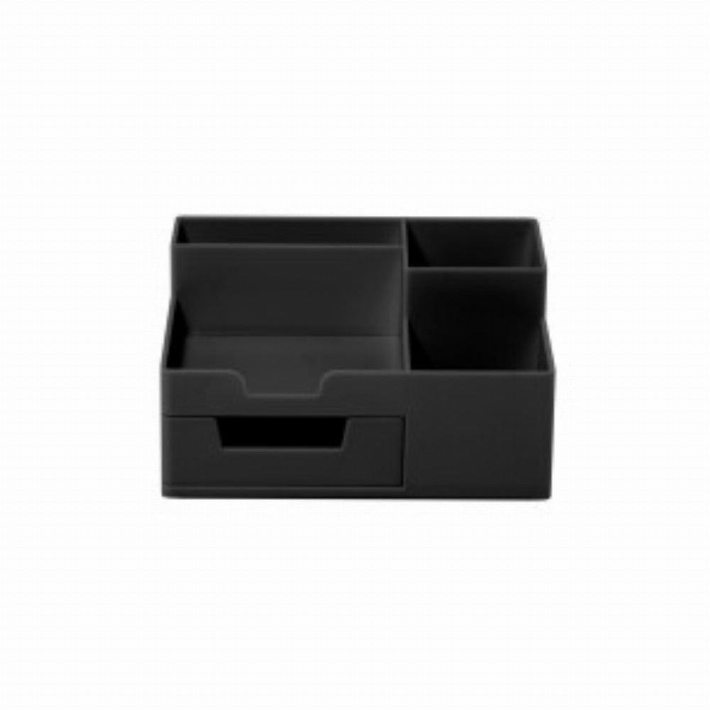 Suport Birou 5 Compartimente Plastic Negru