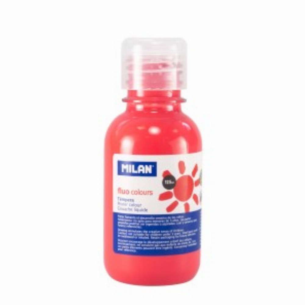 Tempera 125ml Culoare Fluorescenta Rosu Coral