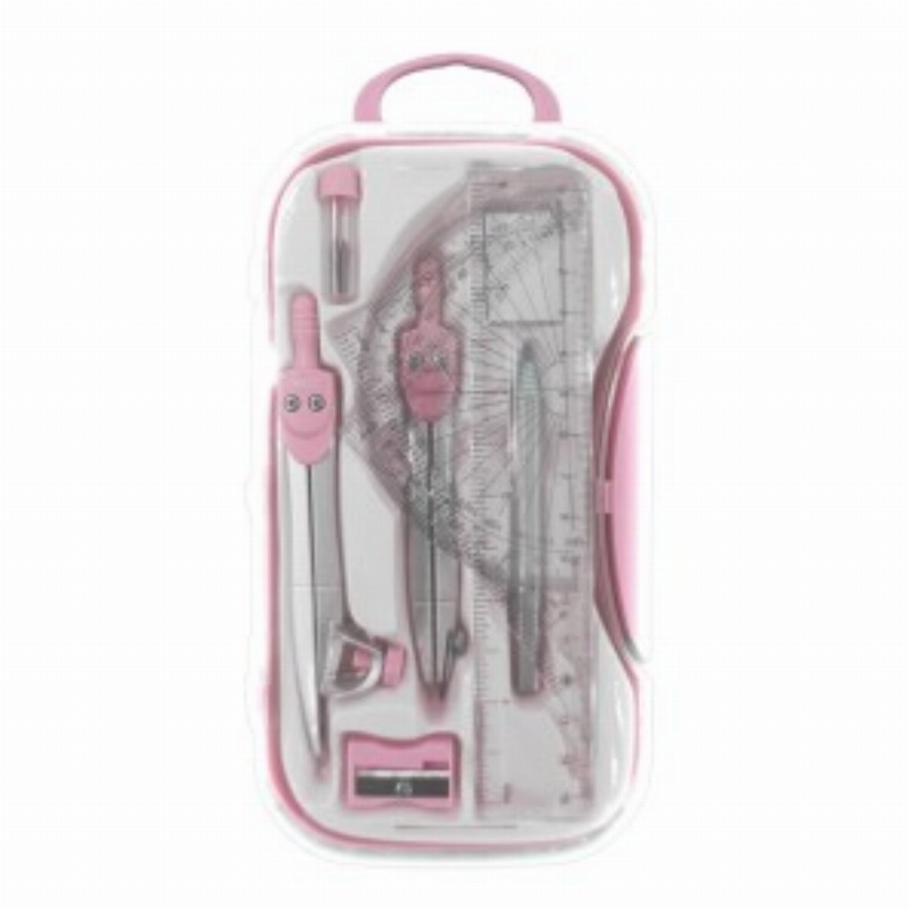 Trusa Geometrie Plastic Pastel 12 Buc